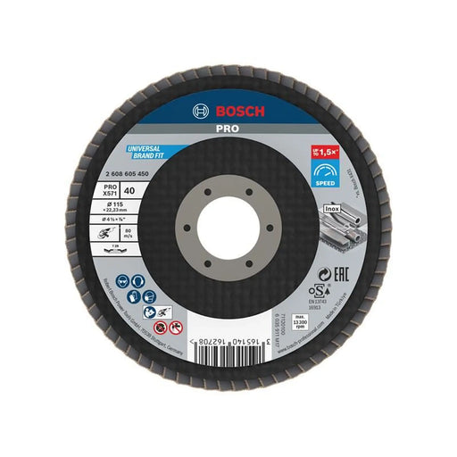 Bosch Powertool Accessories Bosch PRO X571 Flap Disc Heavy Duty Sanding Tool