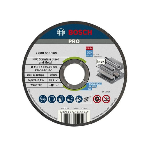 Bosch Powertool Accessories Cutting Disc 115mm Heavy Duty
