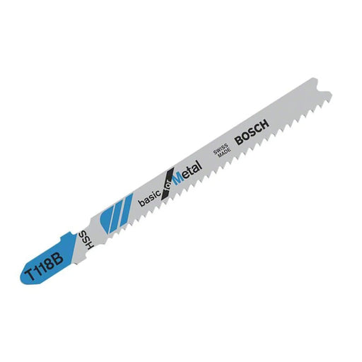 Bosch Powertool Accessories Bosch T118B Jigsaw Blades Pack of 5 Heavy Duty