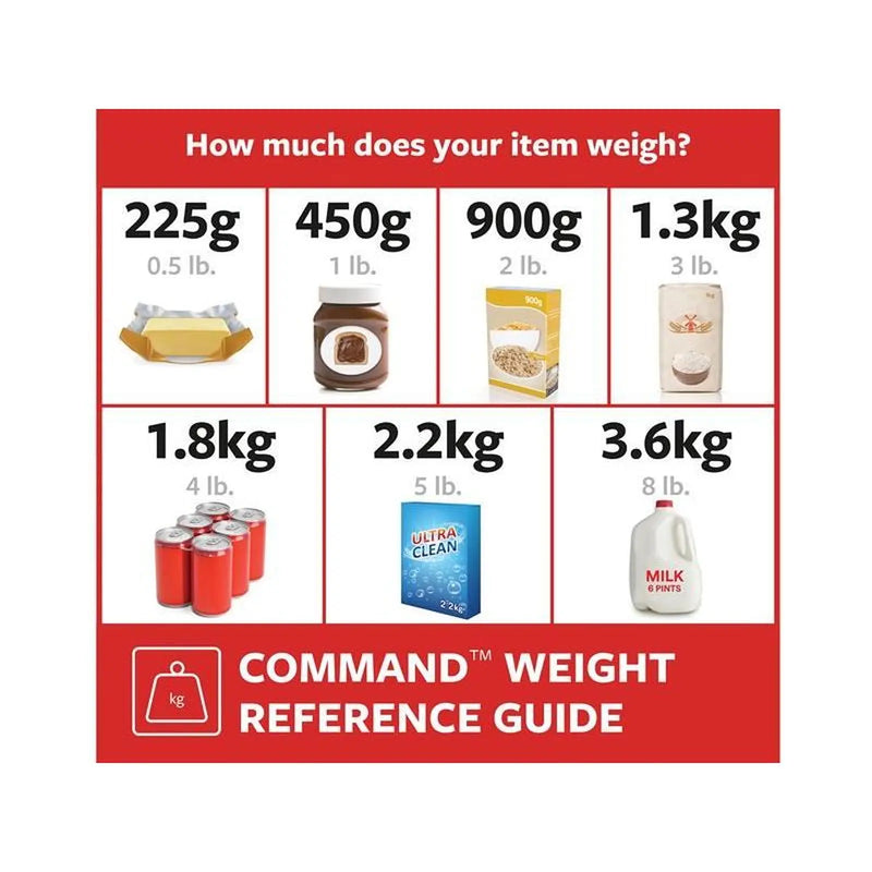 Command™ Mini Hooks Pack of 6 Heavy Duty Fixings