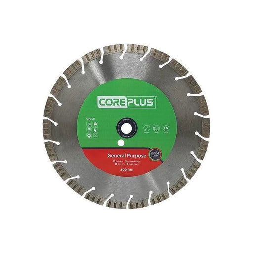 Coreplus GP300 General-Purpose Hybrid Turbo Diamond Blade 300mm
