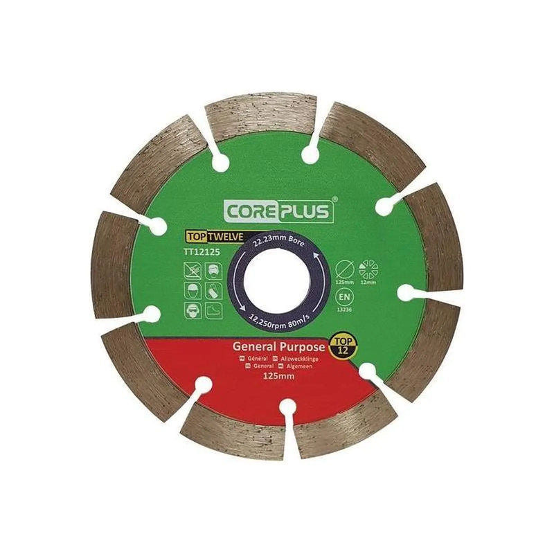 CorePlus Diamond Blade 125mm Heavy Duty