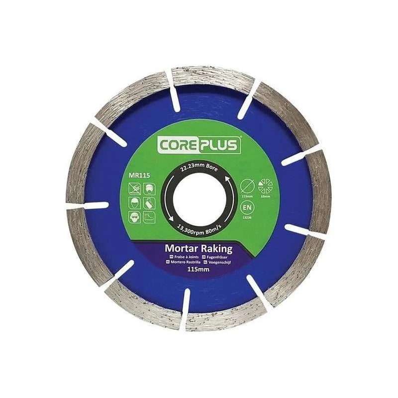 CorePlus MR115 Mortar Raking Diamond Blade 115mm