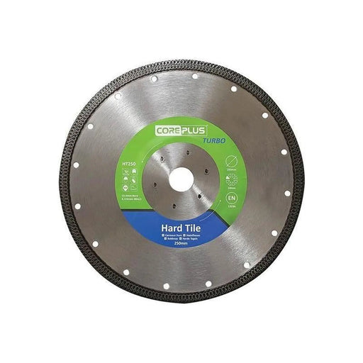 CorePlus Hard Tile Turbo Diamond Blade 250mm