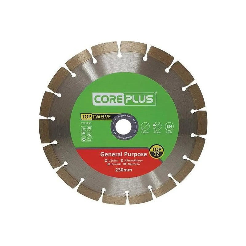 CorePlus Diamond Blade 230mm Heavy Duty Professional