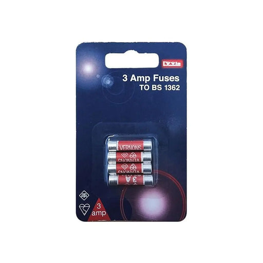 Dencon 3A Fuse Pack of 4 Professional Electrical