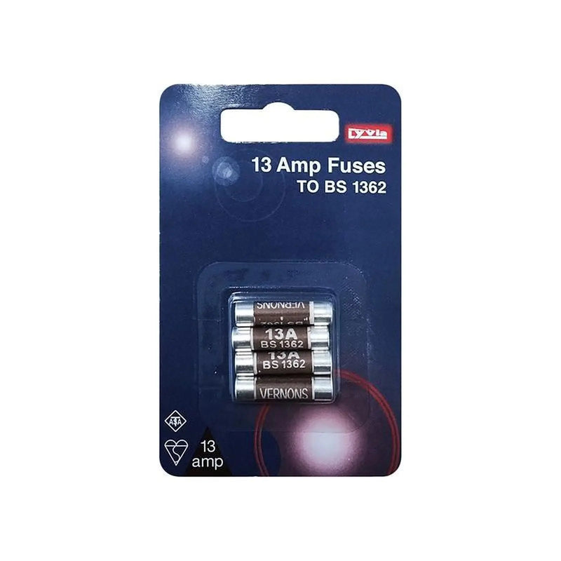 Dencon 13A Fuse Pack of 4 Professional Electrical