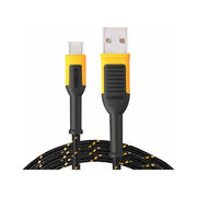 Dewalt Telecoms USB A to USB C Reinforced Charging Cable 3m (10ft)