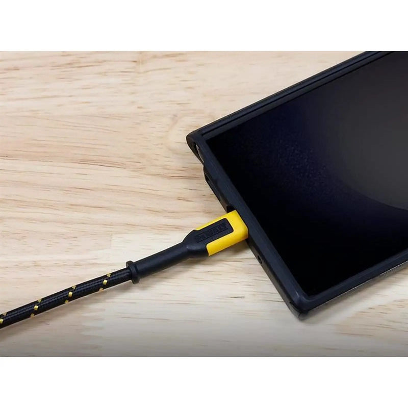 Dewalt Telecoms USB A to USB C Reinforced Charging Cable 1.8m (6ft)