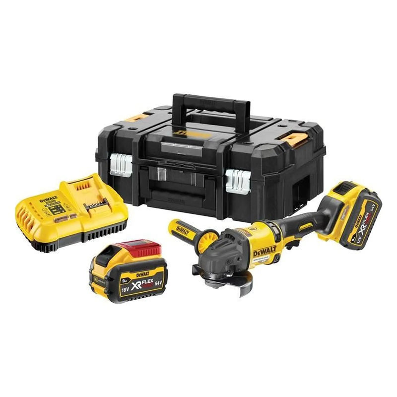 Dewalt Power Tools DCG418X2 XR FlexVolt Grinder 125mm 54V 2 x 3.0Ah Li-ion