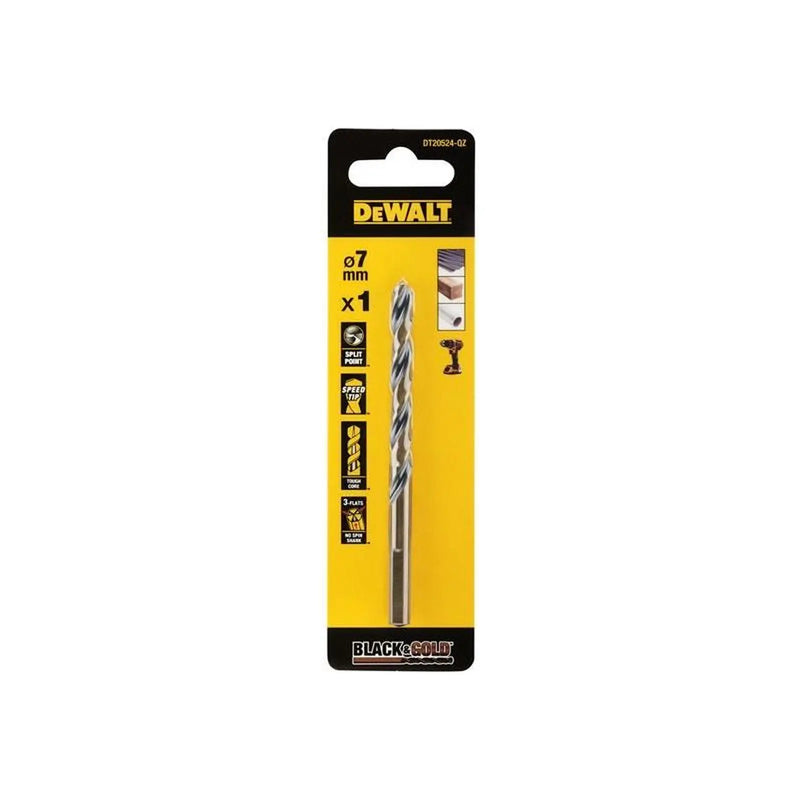 Dewalt Power Tools BLACK&GOLD HSS Drill Bit 7.0mm