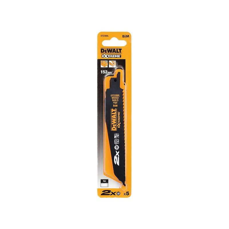 DeWALT Power Tools DeWalt Reciprocating Saw Blades Pack of 5