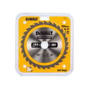 Dewalt Power Tools Portable Construction Circular Saw Blade 184 x 30mm x 30T