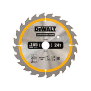 Dewalt Power Tools Cordless Construction Trim Saw Blade 165 x 20mm x 24T