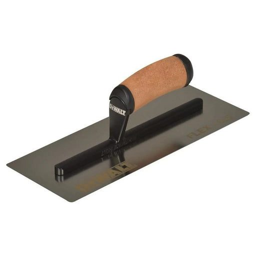 Dewalt Drywall 0.5mm FLEX Stainless Steel Flat Trowel, Leather Handle 12in