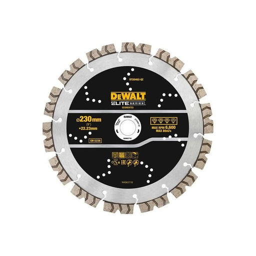 Dewalt Power Tools ELITE SERIES™ All Purpose Diamond Segmented Wheel 230 x 22.2mm