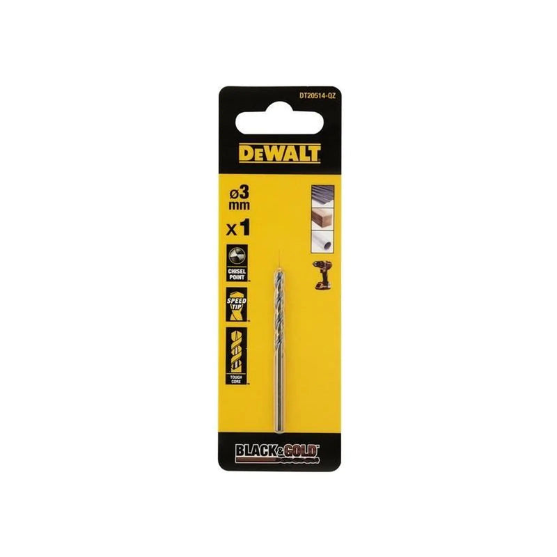 DeWALT Power Tools DeWalt HSS Drill Bit 3.0mm Heavy Duty