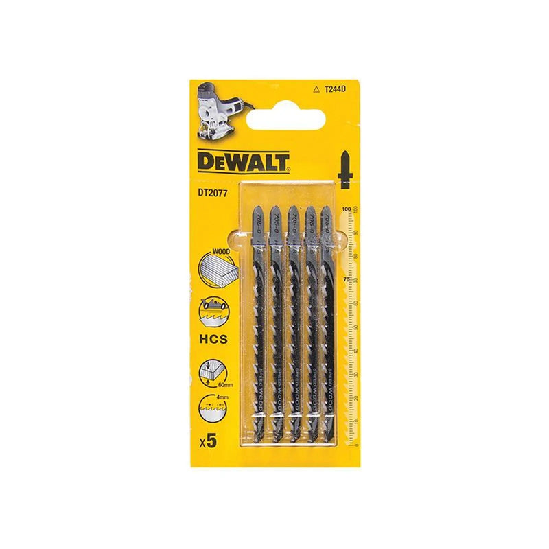 Dewalt Power Tools HCS Wood Jigsaw Blades Pack of 5 T244D