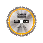 Dewalt Power Tools Stationary Construction Circular Saw Blade 250 x 30mm x 48T
