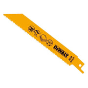 Dewalt Power Tools Bi-Metal Reciprocating Blade for Plastic & Pipes 152mm( Pack 5)