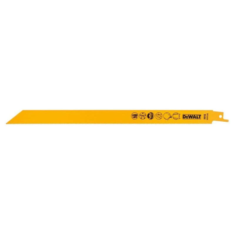 Dewalt Power Tools Bi-Metal Reciprocating Blade for Universal Use 305mm (Pack 5)