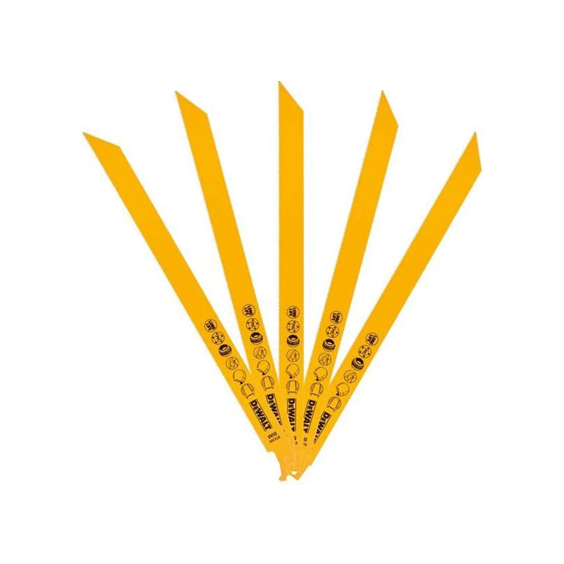 Dewalt Power Tools Bi-Metal Reciprocating Blade for Universal Use 305mm (Pack 5)