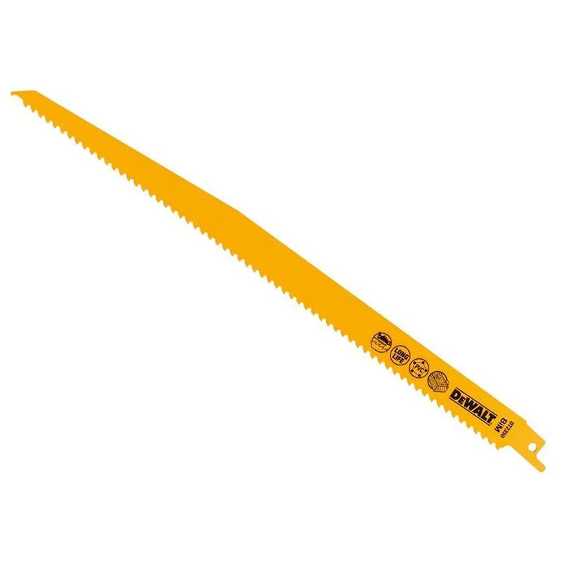 Dewalt Power Tools Bi-Metal Reciprocating Blade for Wood with Nails 305mm (Pack 5)