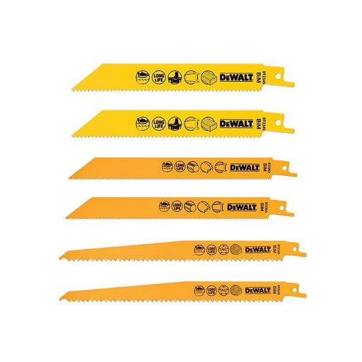 Dewalt Power Tools DT2444 Reciprocating Saw Blade Set, 6 Piece