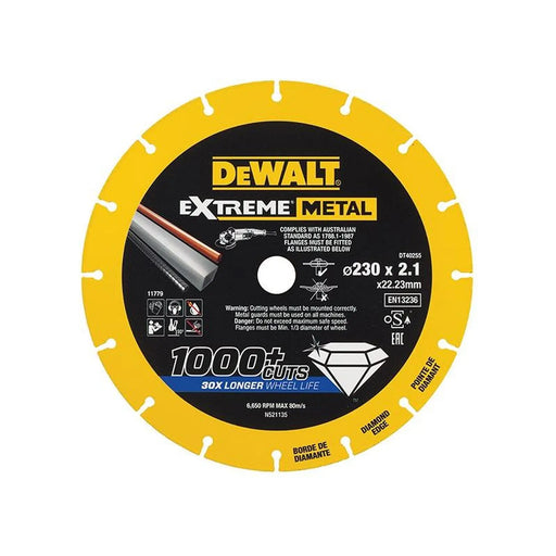 Dewalt Power Tools Extreme Metal Cut Off Saw Blade 230 x 22.23 x 2.10mm