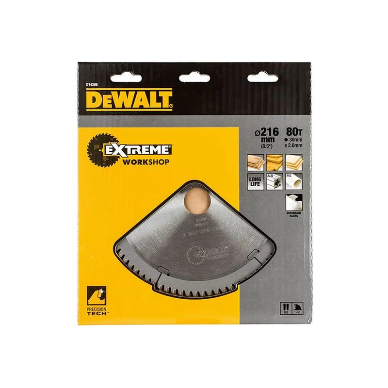 Dewalt Power Tools Series 40 Circular Saw Blade 216 x 30mm x 80T TCG/Neg