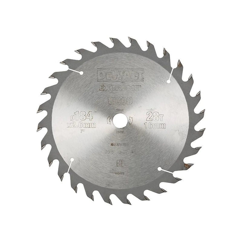 Dewalt Power Tools Series 40 Circular Saw Blade 184 x 16mm x 28T ATB