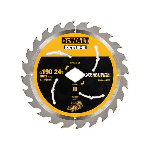 Dewalt Power Tools Extreme Runtime FlexVolt Circular Saw Blade 190mm x Diamond x 24T