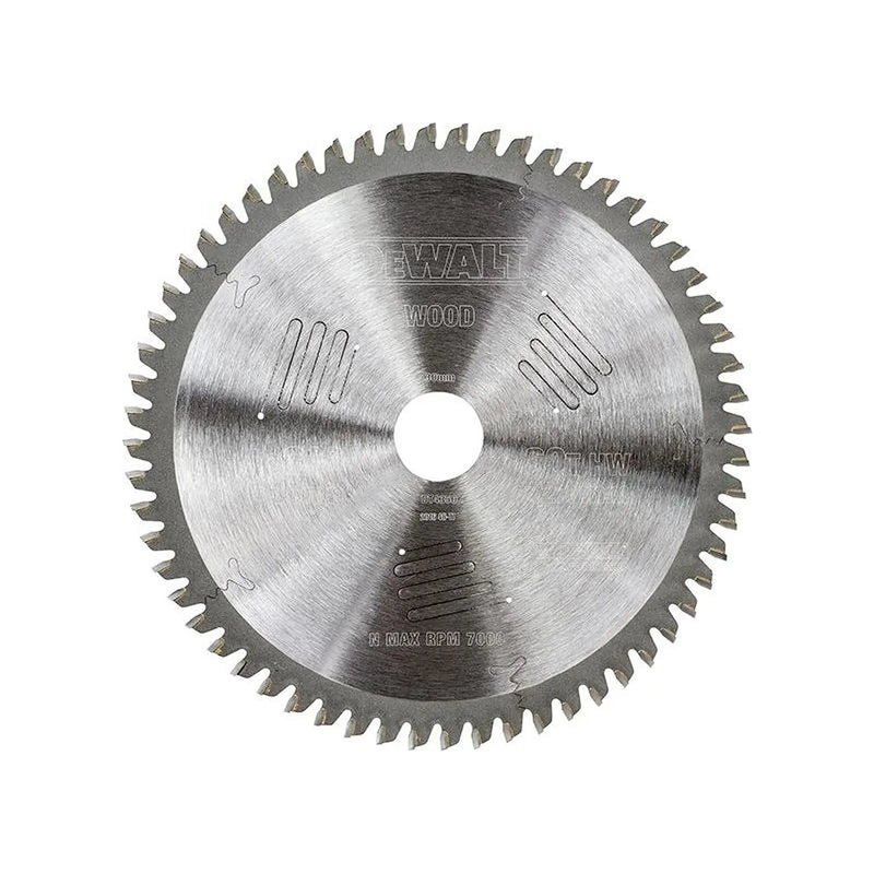 Dewalt Power Tools Series 60 Circular Saw Blade 216 x 30mm x 60T ATB/Neg