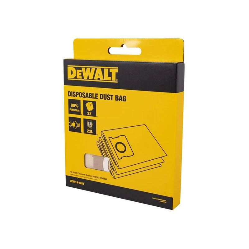 Dewalt Vacuum DXVA19-4203 Dust Bag (3 Pack)