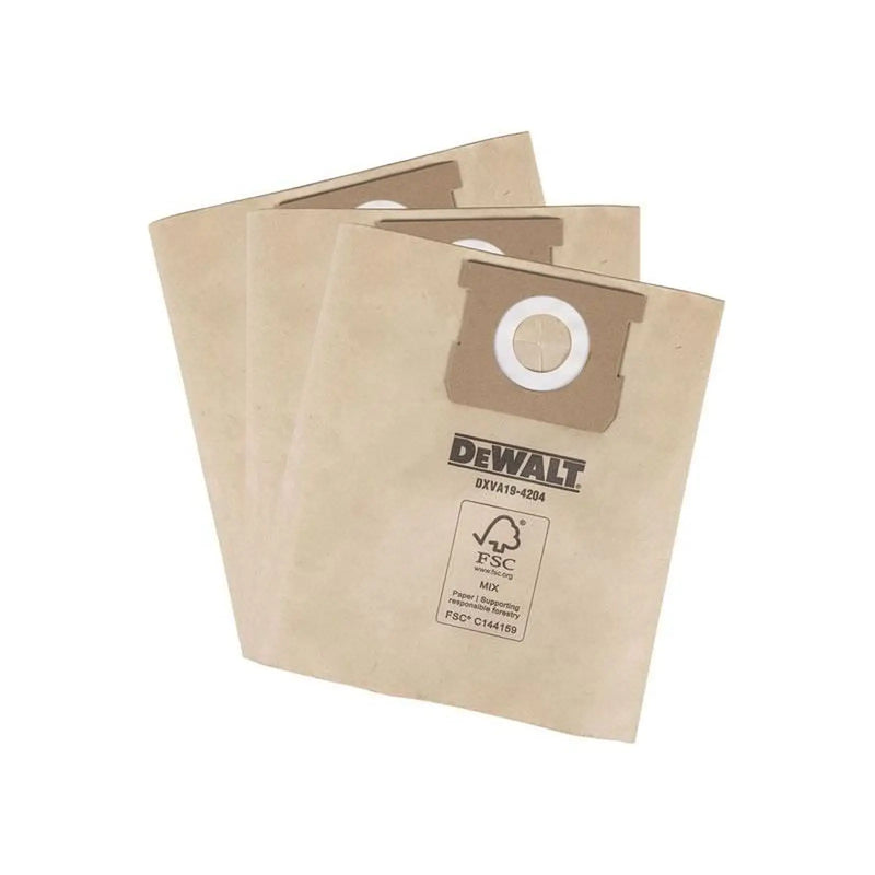 Dewalt Vacuum DXVA19-4204 Dust Bag (3 Pack)