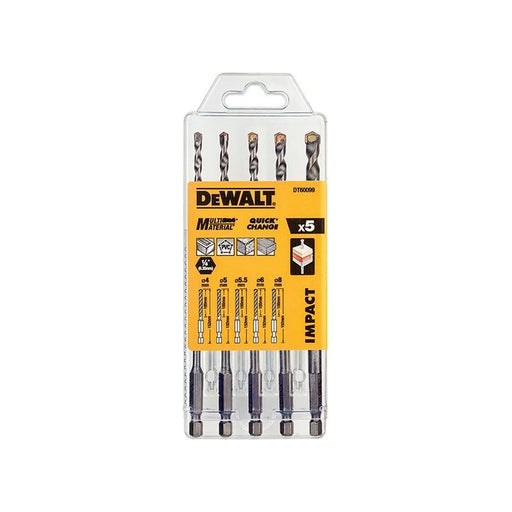 Dewalt Power Tools DT60099 Extreme Impact Masonry Drill Bit Set 5 Piece