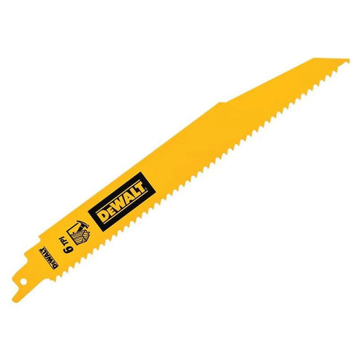 Dewalt Power Tools Bi-Metal Wood Demolition Reciprocating Blade 228mm x 6 TPI (Pack 5)