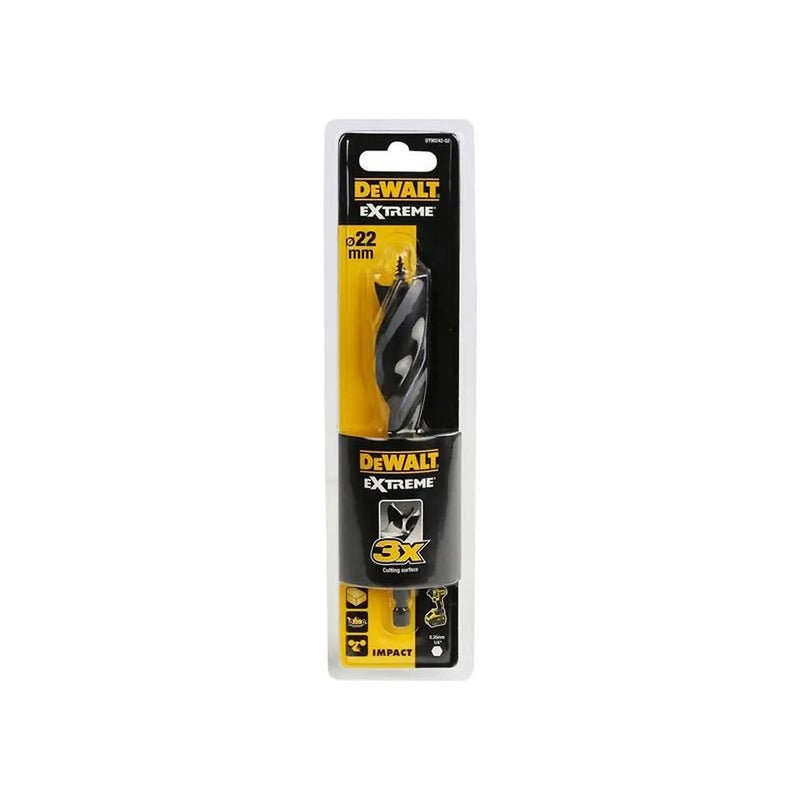 Dewalt Power Tools Extreme Tri-Flute Spade Bit 22 x 152mm