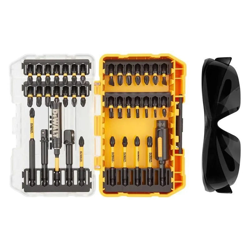 Dewalt Power Tools DT70740T FlexTorq Bit Set, 38 Piece + Safety Glasses