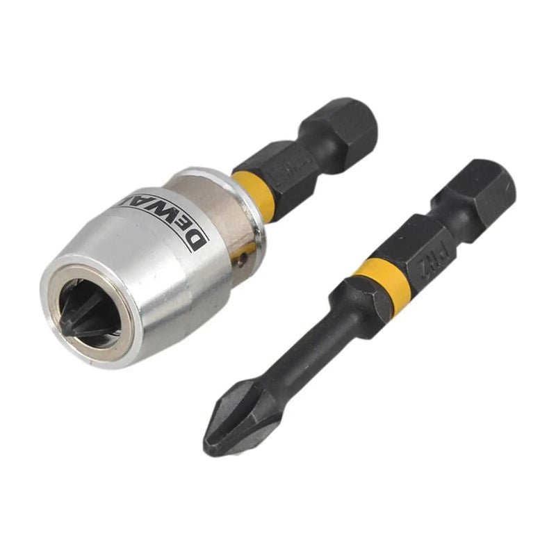 Dewalt Power Tools Impact Torsion Bits PH2 x 50mm (x2) and Magnetic Screwlock Sleeve