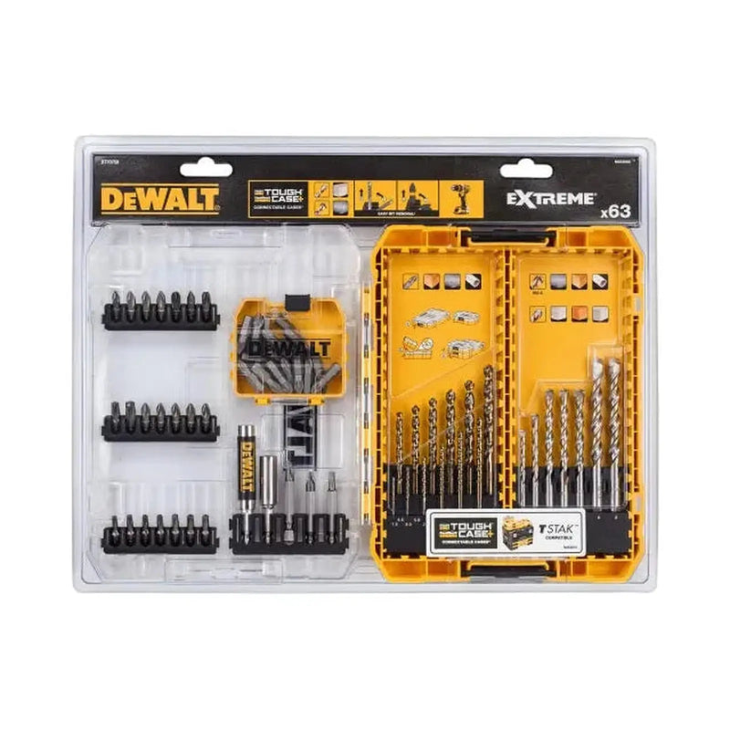 Dewalt Power Tools DT70759 Mixed Drill & Bit Set, 63 Piece