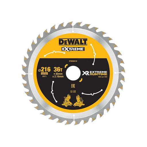 Dewalt Power Tools XR FlexVolt Circular Saw Blade 216 x 30mm x 36T
