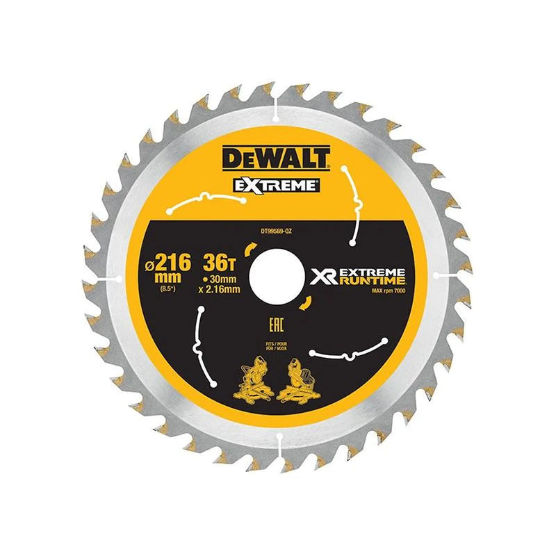 Dewalt Power Tools XR FlexVolt Circular Saw Blade 216 x 30mm x 36T
