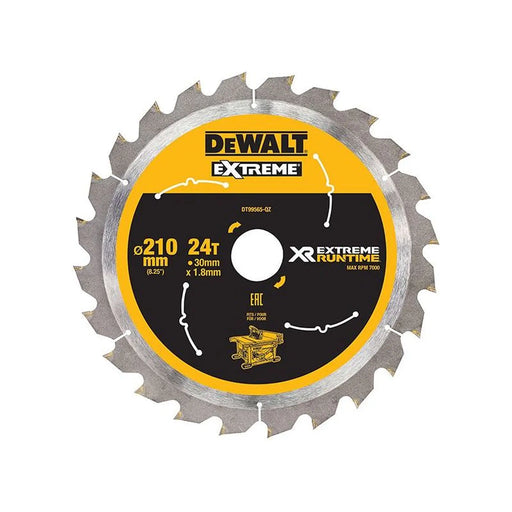 Dewalt Power Tools XR FlexVolt Table Saw Blade 210 x 30mm x 24T