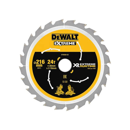 Dewalt Power Tools XR FlexVolt Circular Saw Blade 216 x 30mm x 24T