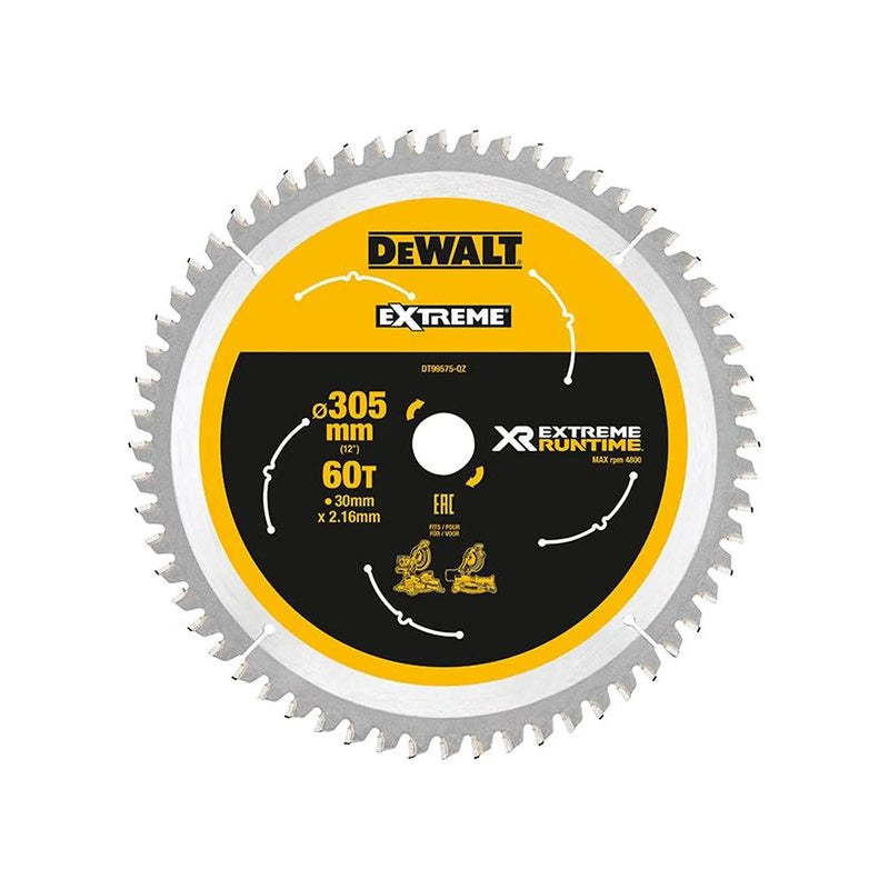 Dewalt Power Tools XR FlexVolt Mitre Saw Blade 305 x 30mm x 60T