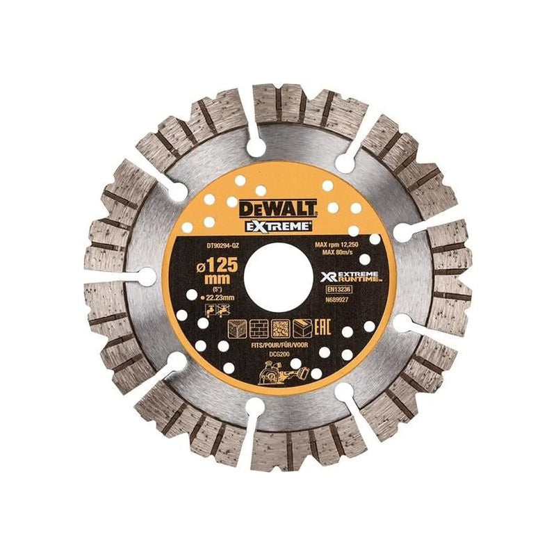 Dewalt Power Tools DT90294 Extreme Diamond Cutting Blade 125 x 22.23mm