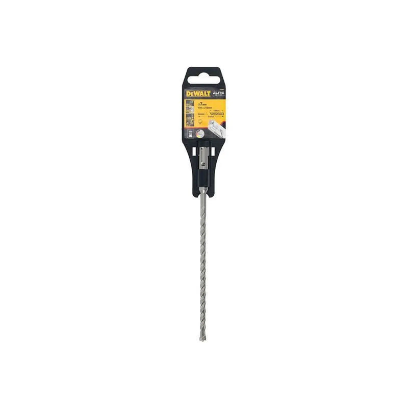 Dewalt Power Tools ELITE SDS+ Full Head Carbide 4 Cutter Drill Bit 7 x 210mmm