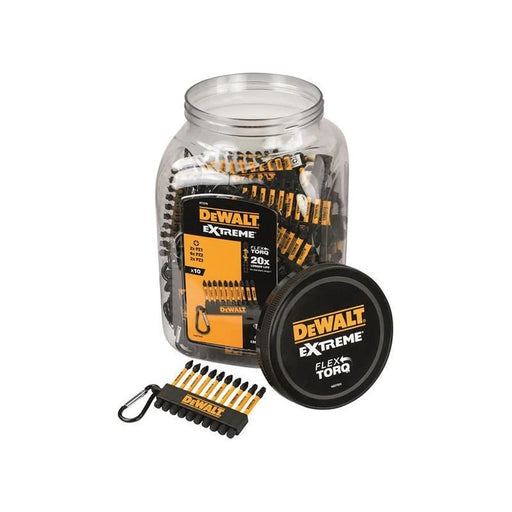 Dewalt Power Tools DT7276QZ Pozi Bit Keyring 10 Piece (Jar of 50)