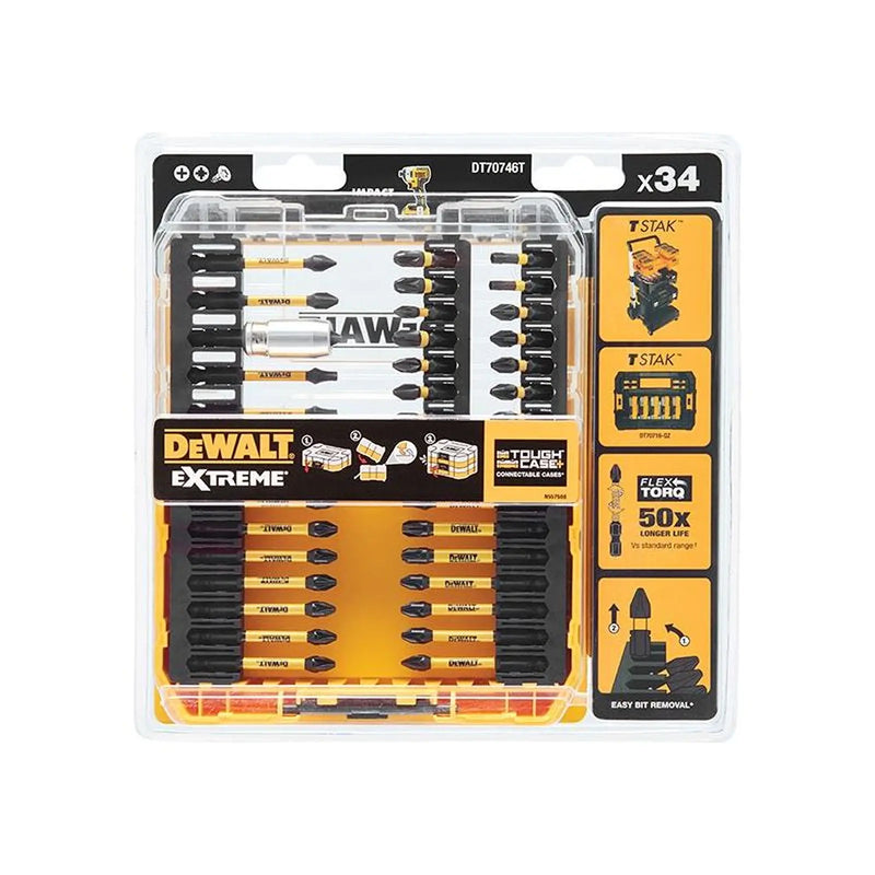 Dewalt Power Tools DT70746T FLEXTORQ™ Screwdriving Set, 34 Piece